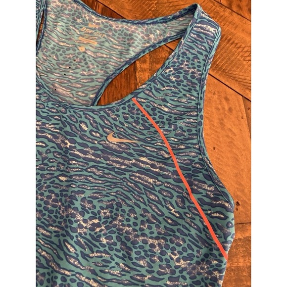 Nike Dri-FIT Tank Top Racerback‎ Animal Print Athletic Sleeveless Large - Picture 7 of 9